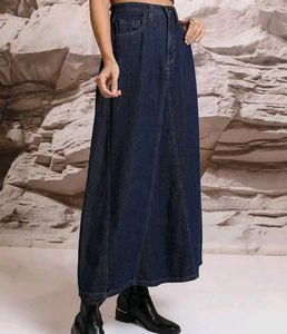 Denim Maxi Skirt