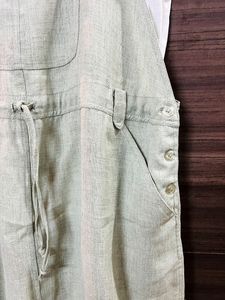 Green Dungaree Dress.