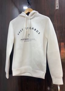 White Neoprene Hoodie