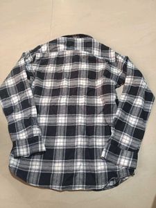 Plaid Flannel Shirt, M Size