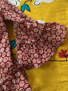 Biba Floral Print Kurti Top