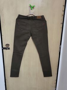 Coffee Brown Low Waist Jeans