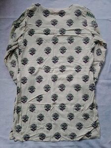 Off White Short Kurti