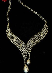 Rhinestone Necklace &amp; Earring Set