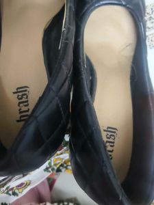 Black Brash Pointed Toe Flats