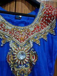 Anarkali Suit Style Blue Dream