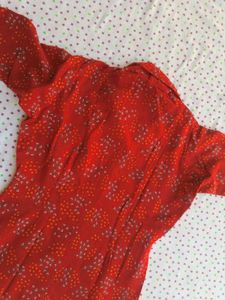 L Size Red Shirt For Women