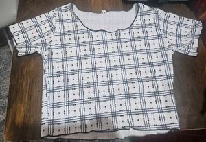 White Crop Tshirt