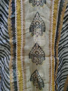 TISSUE SILK KURTA AND DUPATTA SET