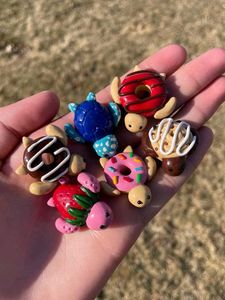 Dessert Turtle Clay Charms 🍩🐢