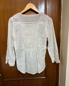 Embroidered White Tunic/Top