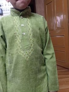 Boys Green Kurta Set
