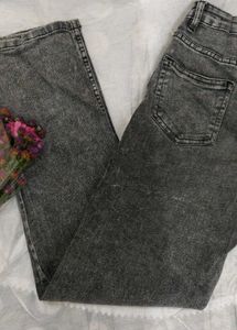 Charcoal Straight Jeans