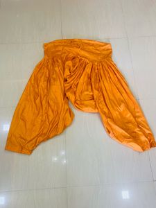 Orange Embroidered Kurta Set