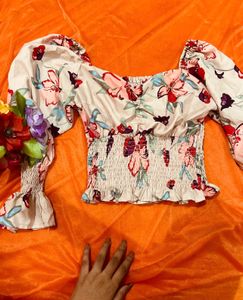 Flower Trendy Top