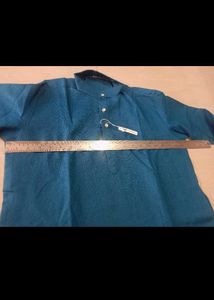 Elegant Pain Pure  Cotton RamaBlue Kurta