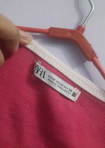 zara ribbed top