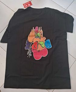 Only Brand Black Floral Tee - M