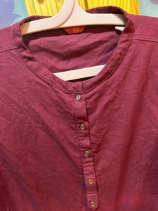 W Original Maroon Kurta