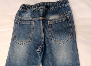 Kids&#39; Fun Monster Knee Patch Denim Joggers