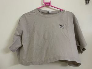 H&M Beige Crop Top - Size