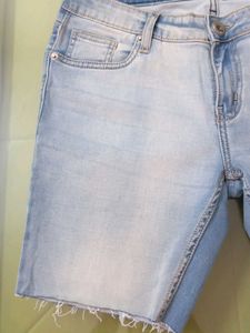 Denim Shorts One Time Used 30