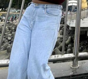 Light Wash Wide Leg Jeans