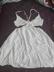 White Cutout Dress