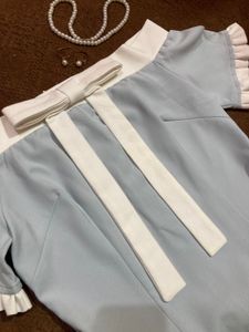 off shoulder Bow Detail Dress