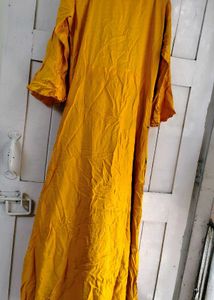 💛🔥Long gown shrug style kurti cum gowwn