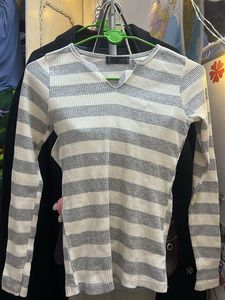 Striped Long Sleeve Top