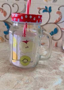 Mason Jar Mugs with Lids &amp; Straws