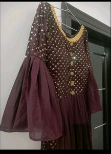 Elegant Plum Party Dress