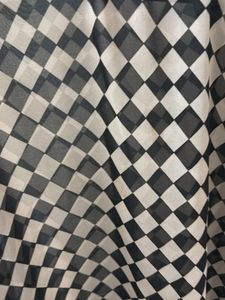 Checkered Sheer Top