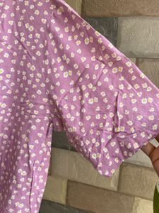 Floral Print Crop Shirt/Top