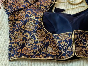DARK BLUE READYMADE BLOUSE