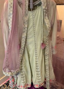 Elegant Anarkali Sharara Suit Set