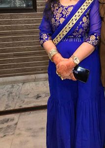 Elegant Blue top skirt with dupatta