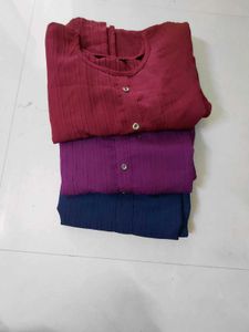 XXL Size Kurti Material Crinckle chiffon