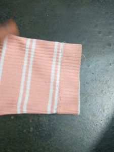 1. Striped Button Cotton Top