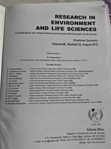 Research in Environment and Life Sciences