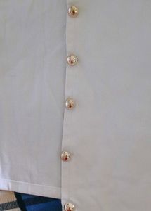 White Button-Down Jacket