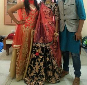 Blue Bridal Lehenga