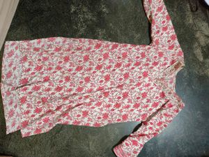 Floral Print Cotton Kurta