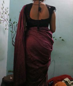 Combo Offer Saree With Stitched Blouse