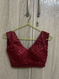 Maroon Sequined Mermaid skirt and top