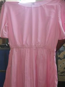 Pink Pleated Dress