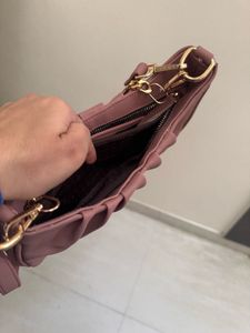 Mauve Chain Shoulder Bag