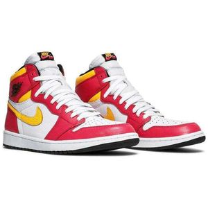 NIKE AIR JORDAN 1 HIGH LIGHT FUSION RED UK 7
