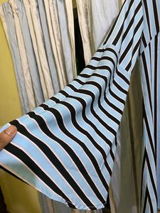 Striped Bell Sleeve Tunic Dress